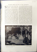 Old 1911 Costume Ball Sheringham Decorative Panel Geraints Journey Ge 20th