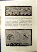 Old Studio 1911 Needlework Italy Lace Bentivoglios Abat-Jour Bologna 20th