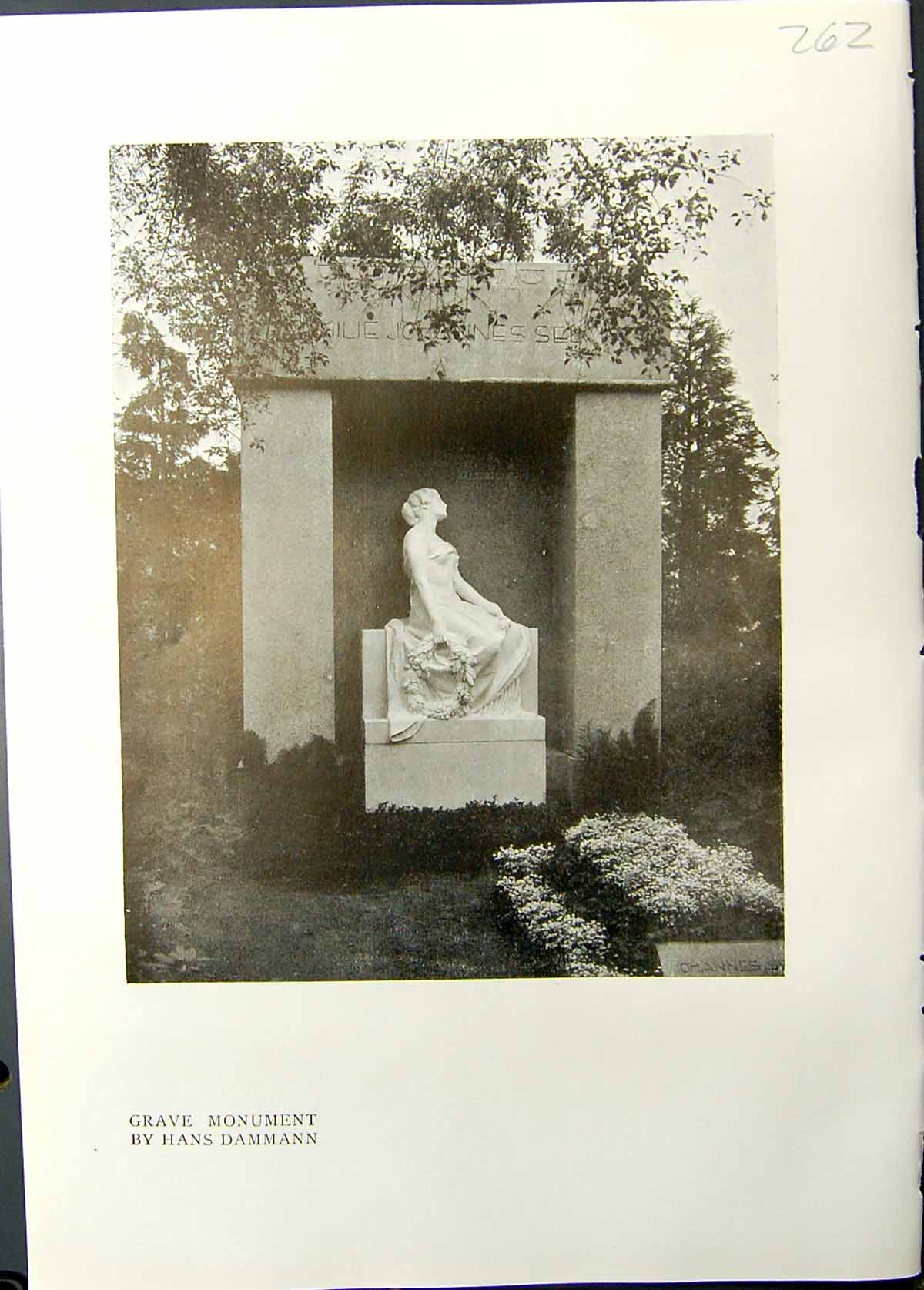 Old Studio 1911 Grave Monument Campo Santo Milan Hans Dammann Familie 20th