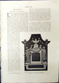 Old 1911 Memorial Orchardson Paul'S Cathedral Oak Doorway Castle Ashb 20th