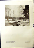 Old 1911 Afternoon Sun Winter Snow Louis Soest Banished Girl Sculptur 20th