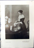 Old Studio 1911 Lady Pouring Tea Churchill Booth Tarkington Wayman Ad 20th