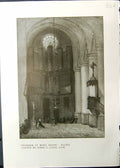 Old Portico Birmingham Society Artists 1911 Interior St. Remy Dieppe 20th