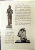Old Japanese Sculpture Kasho Buddha Homei Girl Fujiwara Shin Sakyumei