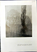 Old Studio 1911 Houses Back Frosty Morning George Clausen Genoa Ships 20th
