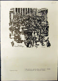 Old Royal Exchange London Lithograph Laske Studio 1911 Frau Dr. Von S 20th