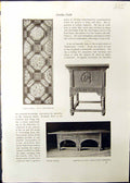 Old Tiled Panel Delaherche Carved Tables Vasnetsf Sideboard Tea Party