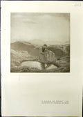 Old Wild Wales Sheep Hills Studio 1911 Dinner Herbs Man Lady Mountain 20th