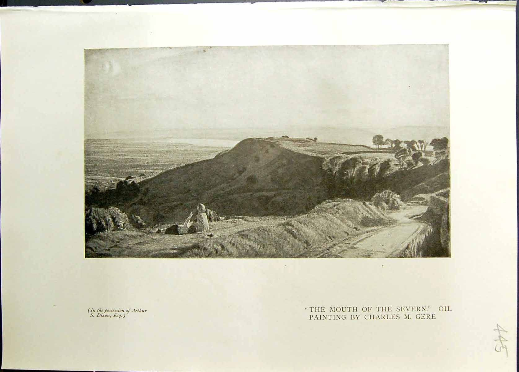 Old Mouth River Severn Charles Gere Morning Scene Lake Mountains Stud