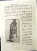 Old Rouart Miller Bergere Appuyee Son Baton Paysanne Lady Sitting Und