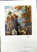 Antique Print Studio 1911 Sporting Idyll Man Ladies Hunting Gun Dog Whiting
