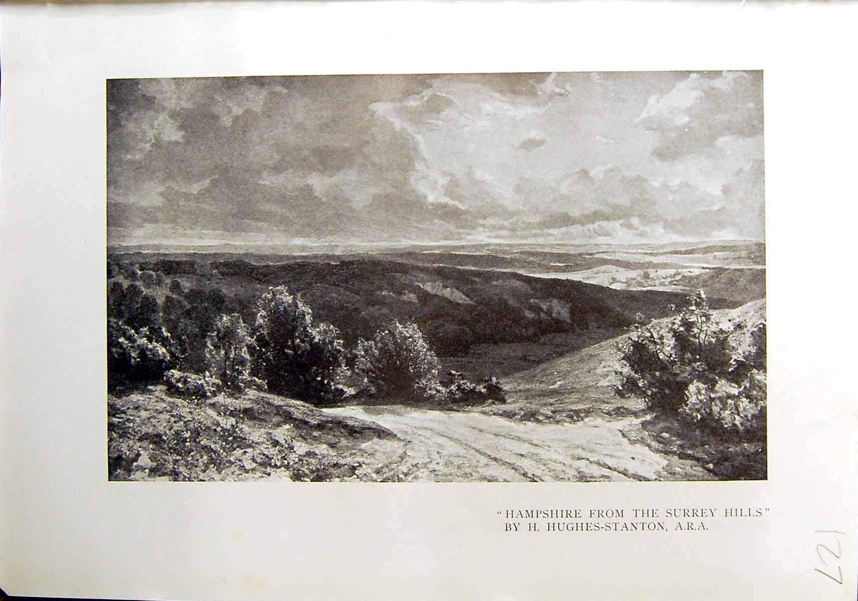 Old Hampshire Surrey Hills Hughes-Stanton 1912 Interior James Pryde O 20th