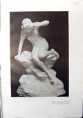 Old Water Nymph Lucchesi Sculpture 1912 Panel Translucent Enamels Gri 20th