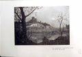 Antique Print Charente Lever Lune Rene Billotte 1912 Crepuscule Lake Trees 20th