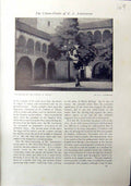 Antique Print Courtyard Chateau Brigue Lawrenson 1912 George Inn Dorchester
