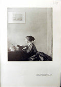 Antique Print Connoisseur Lady George Henry 1912 Nude Lady Refelction Orpen