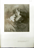 Original Old Antique Print Frau Paula Krausz Whirlpool River Oswald Grill 1912