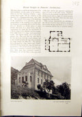 Old 1912 Villa Dresden Plan Schubert Architecture Country House Bohem 20th