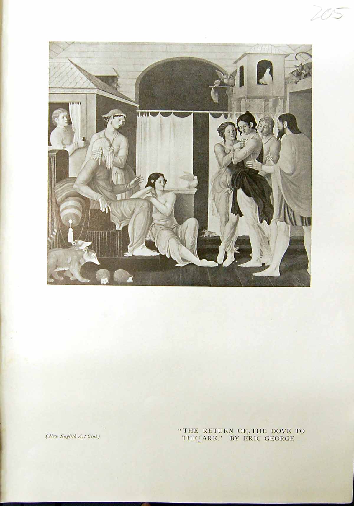 Old Print Return Dove Ark Eric George 1912 Still-Life Fruit Edward Buttar 20th