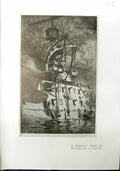 Old Antique Print Tribord Ship Hallo Scene Du Berry Fernand Maillaud 1912 20th