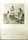 Antique Old Print Les Pommes Apples Myron Barlow Lady Gustave Courbet 1912 20th