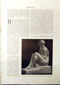 Antique Print Susanna Sculpture Rudolf Kaesbach 1912 Figure Child Fettered 20th
