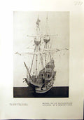 Old Model Elizabethan Galleon Ship Morton Nance 1912 Genevieve Pilade 20th