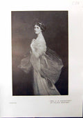 Old Print Mrs Johnstone Bertieri Wood Sculpture Whitworth Puss Boots 1912 20th