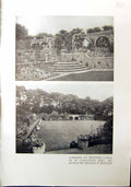 Old Antique Print Gardens Preston Galloway Thomas Mawson 1912 Lees Court 20th