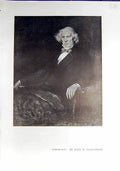 Original Old Antique Print John Alexander 1912 Joseph Pennell Etching Hamilton