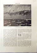 Old Print Squall Georgian Bay Jackson 1912 Rotterdam Holland Will Ashton 20th