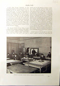 Antique Old Print 1912 Atelier Japanese Painting Imperial School Art Tokyo 20th