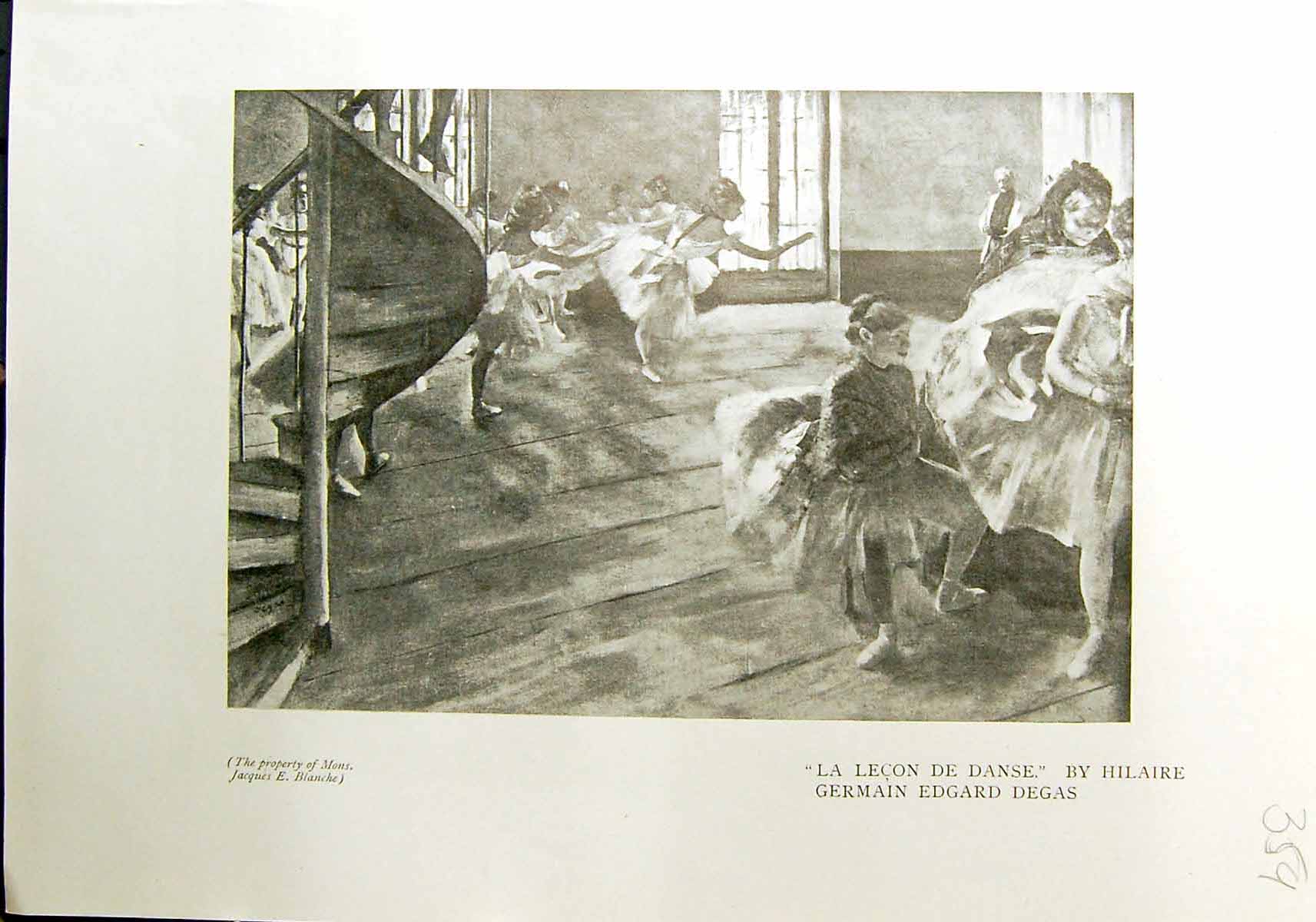 Old La Lecon Danse Hilaire Germain Degas 1912 Tasse The Mary Cassatt 20th