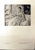 Original Old Antique Print Madame Manet Edouard 1912 Famille Pecheur Chavannes