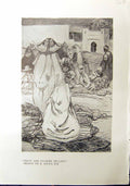 Old Print Fruit Flower Sellers Hilda Rix 1912 Negro Woman Morocco Africa 20th