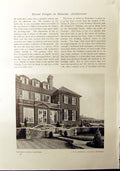Antique Old Print 1912 Plan Templehill House Hampstead Quennell Architecture