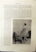 Antique Old Print 1912 Dressing Room Balerina Kronberg Relentless Sea Tracy