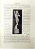 Old Tsuzure Nishiki Japan 1912 In Doubt Carl Martin-Hansen Sculpture 20th