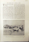 Old Antique Print Indian Reserve Victoria British Columbia Lumsden 1912 20th