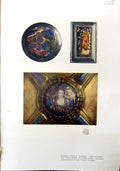 Old Print Enamels Panels Spring Garden Spirit Opal Alexander Fisher 1912 20th