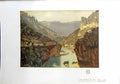 Original Old Antique Print 1912 Colour Gorges Tarn Mountains Lawrenson 20th