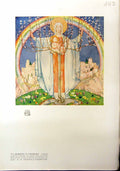 Original Old Antique Print La Madonna Promessa 1912 Colour Reginald Frampton