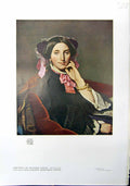 Old Antique Print 1912 Colour Madame Gonse Portrait Jean Auguste Ingres 20th