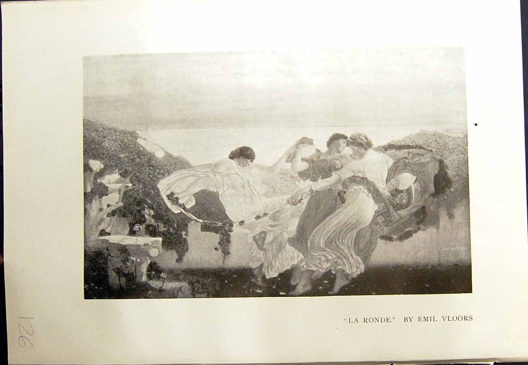 Old La Ronde Emile Vloors Ladies Dancing L'Essor Ceiling Decorations