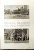 Original Old Antique Print Piazza San Marco Venice Filippo Carcano 1913 Judas