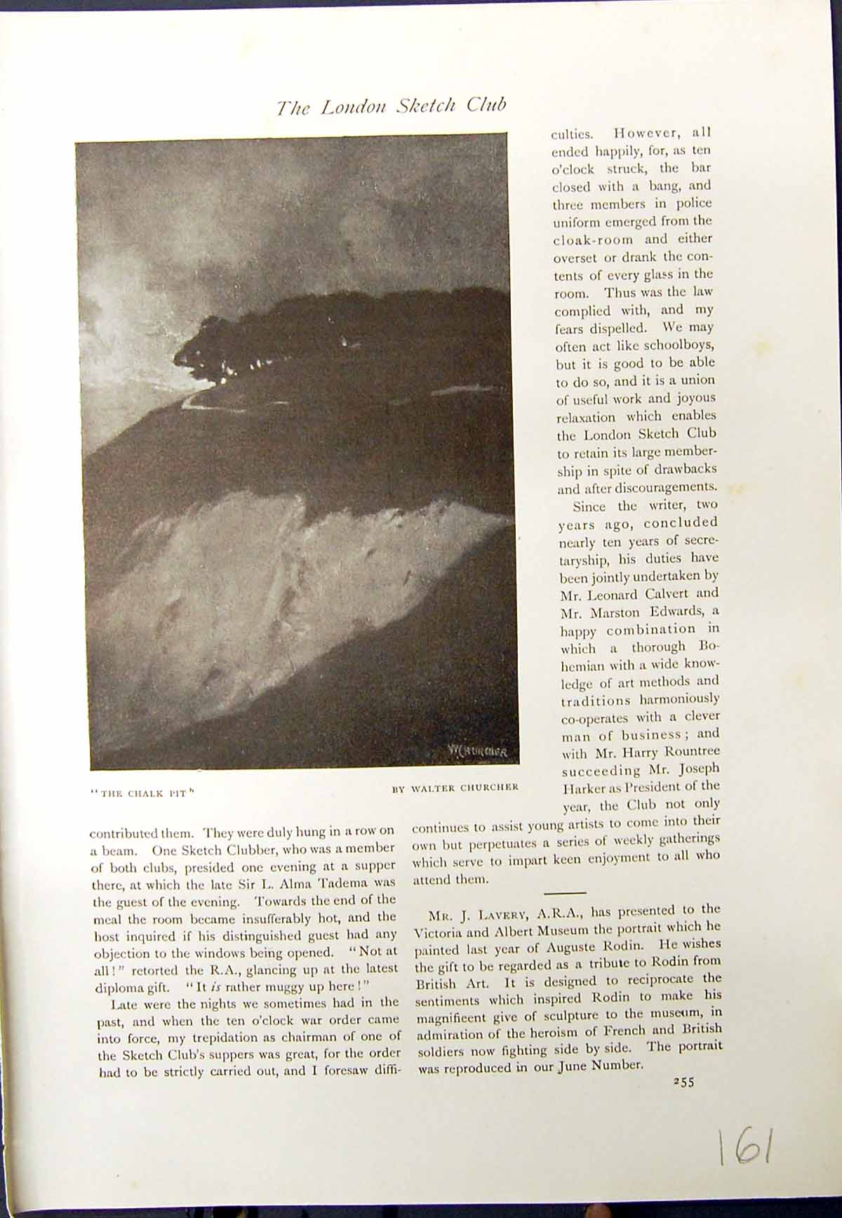 Antique Print Chalk Pit Churcher 1913 St. Charles River Quebec Ivan Neilson