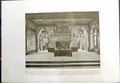 Old Print 1913 Louvain Council Chamber Hotel Ville Hall University Draps 20th