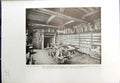 Old Print 1913 Anderlecht Library Chateau D'Anderlecht Gaesbeeck Visconti 20th