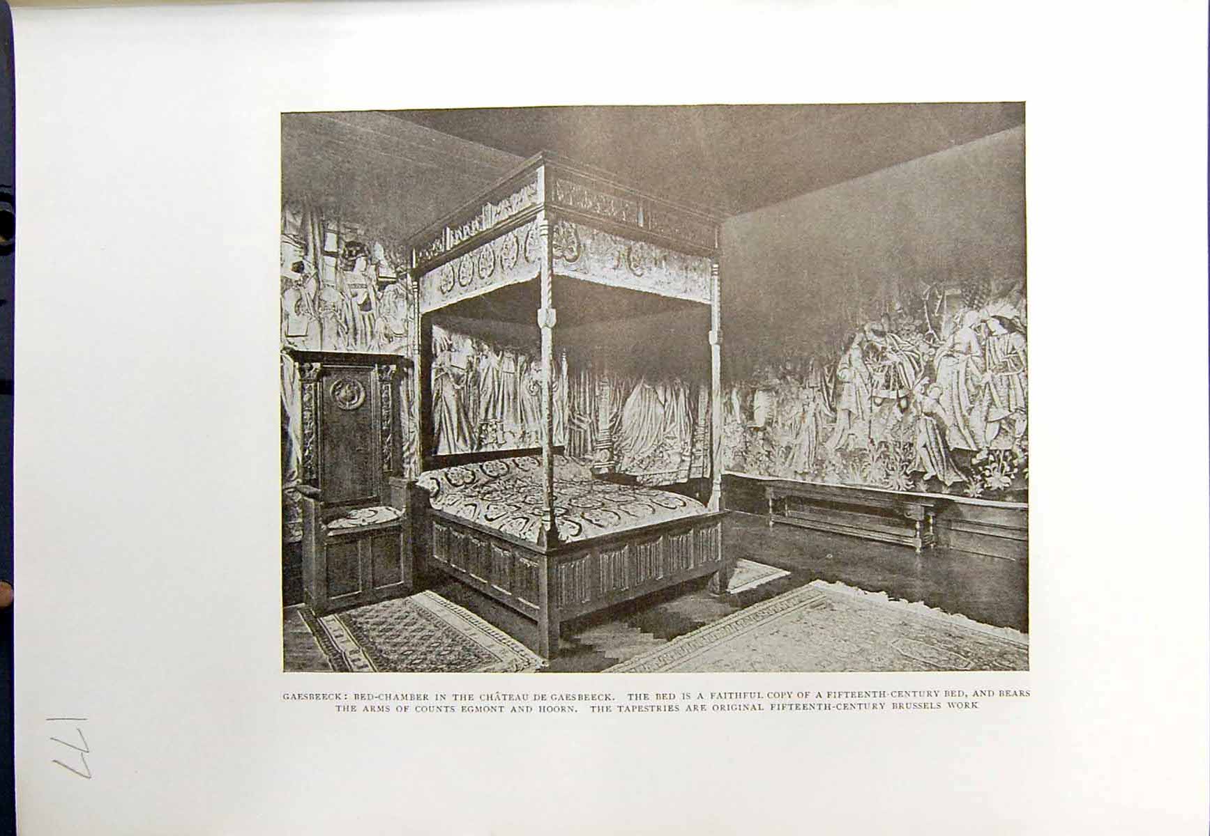 Old Gaesbeeck Bed Chamber Chateau Antwerp Musee Plantin-Moretus 1913 20th