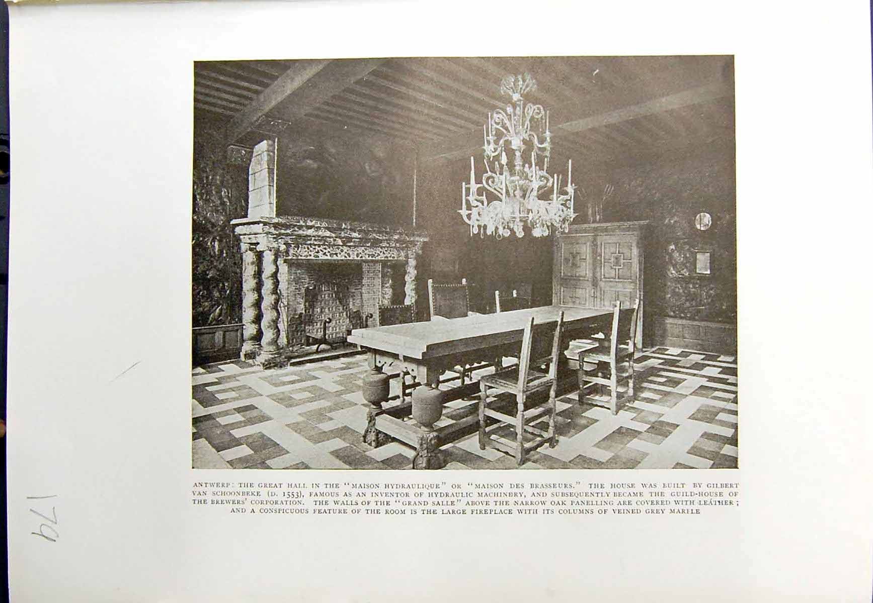 Old Antwerp Hall Maison Hydraulique Schoonbeke Church Charles Borrome 18th